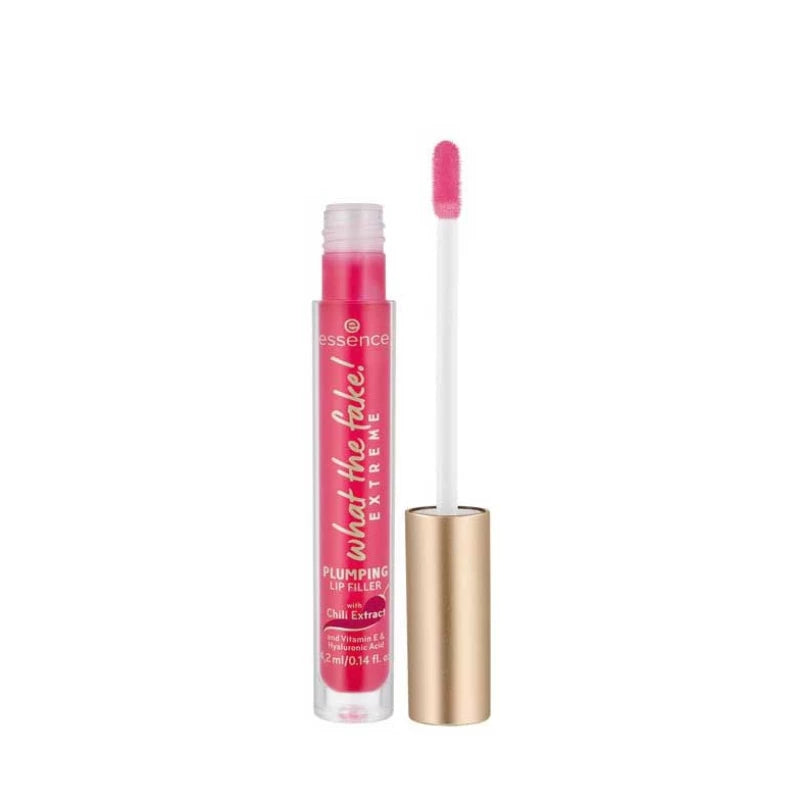 Essence Peach Plumping Lip Filler Gloss Number 01 Hyaluronic Acid Fuller Lips Cooling Effect Shiny Finish