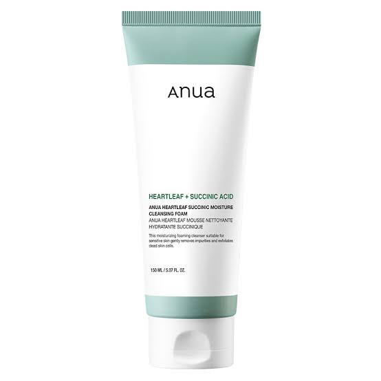 Anua - Heartleaf Succinic Moisture Cleansing Foam /150ml