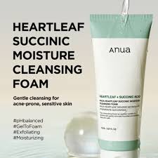 Anua - Heartleaf Succinic Moisture Cleansing Foam /150ml