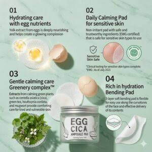 too cool for school - Egg Cica Ampoule Pad /70 pads
