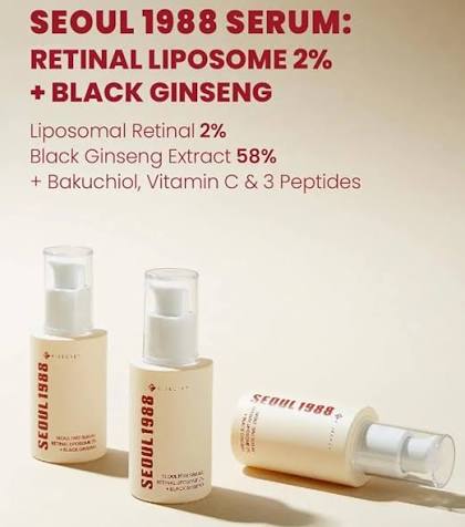 KSECRET - SEOUL 1988 Serum : Retinal Liposome 2% + Black Ginseng /30ml