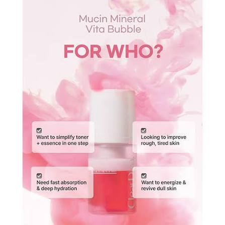 ClearDea - Mucin Mineral Vita Bubble First Essence /60ml